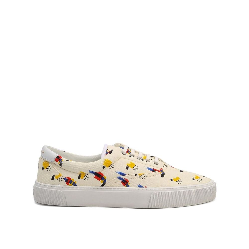 Saint Laurent tryckta canvas-sneakers