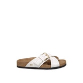 Valentino Garavani White Calfskin Strap-On Sandals