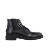 Prada Black Calfskin Lace-Up Boots