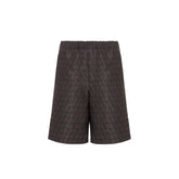 Valentino Brown Silk Shorts