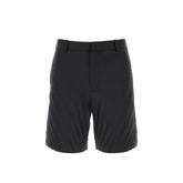 Valentino Black Nylon Bermuda Shorts
