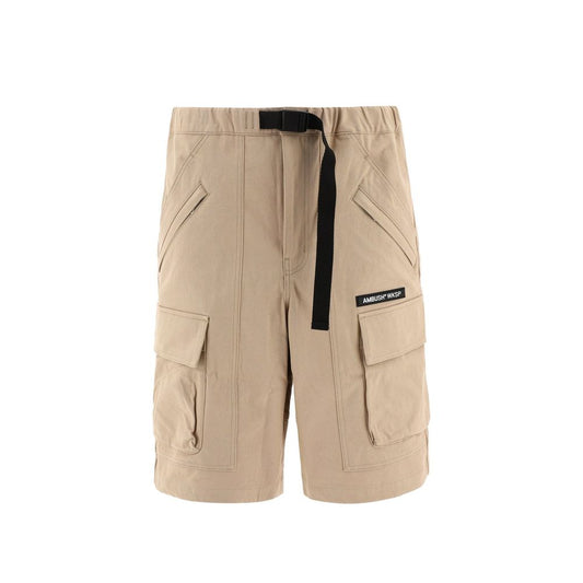 Ambush Beige Cotton Bermuda Shorts