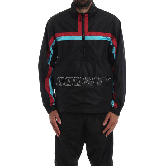 Marcelo Burlon Black Polyamide Shell Jacket