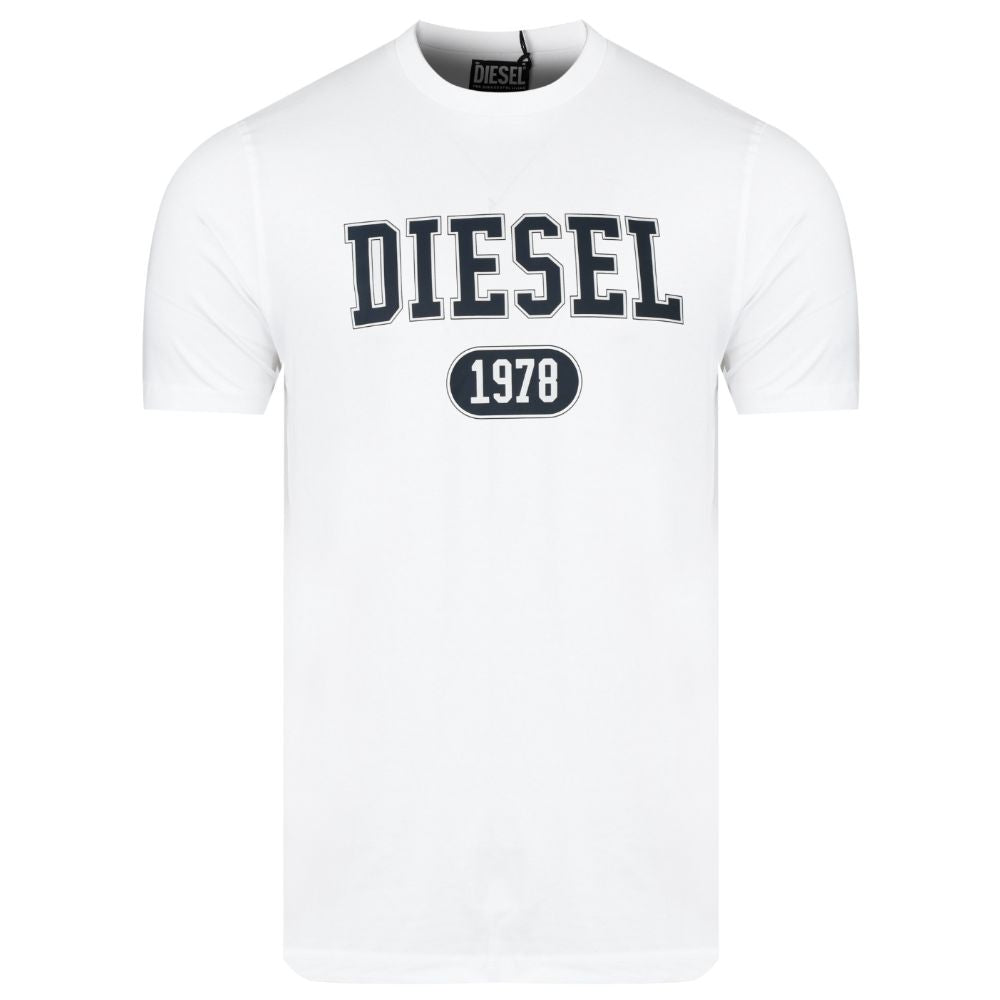 Vit bomulls-T-shirt