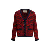 Valentino Multicolor Fleece Wool Cardigan