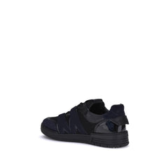 Moschino Black Calf Leather Bos Taurus Athletic Sneakers