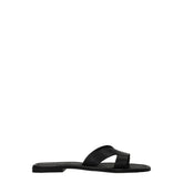 Kenzo Black Leather Slippers