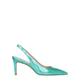 Stuart Weitzman Green Leather High Heel Pumps