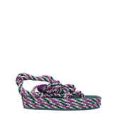 Isabel Marant Multicolor Fabric Flat Sandals