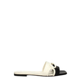Valentino Garavani Black Leather Slippers