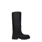Burberry Black Cotton Rain Boots