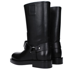 Burberry Black Leather Boots