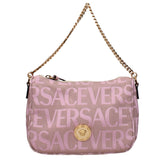 Versace Pink Fabric Handbag