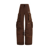 The Attico Brown Cotton Casual Pants