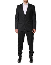 Dolce & Gabbana Dark Gray Wool Single Breasted 2 Piece Suit