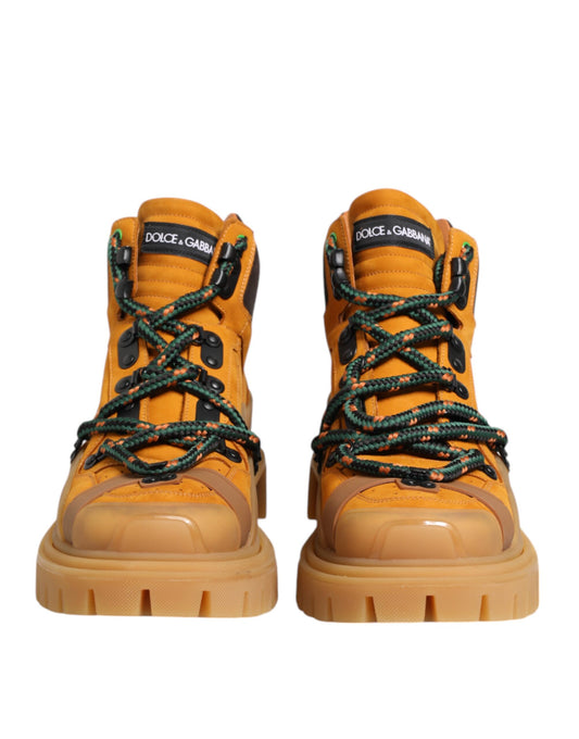 Dolce & Gabbana Orange Snörstövlar Vandringskängor Skor