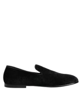 Dolce & Gabbana Svarte Jacquard Loafers Formelle Herresko