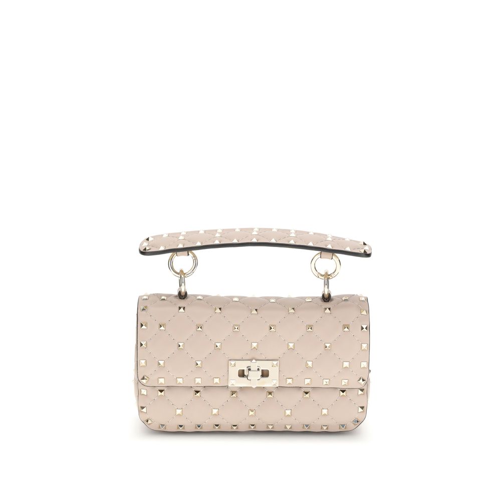 Liten Rockstud-veske i skinn med spikes