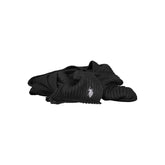 U.S. POLO ASSN. Black Wool Scarf