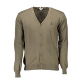 U.S. POLO ASSN. Green Cotton Sweater