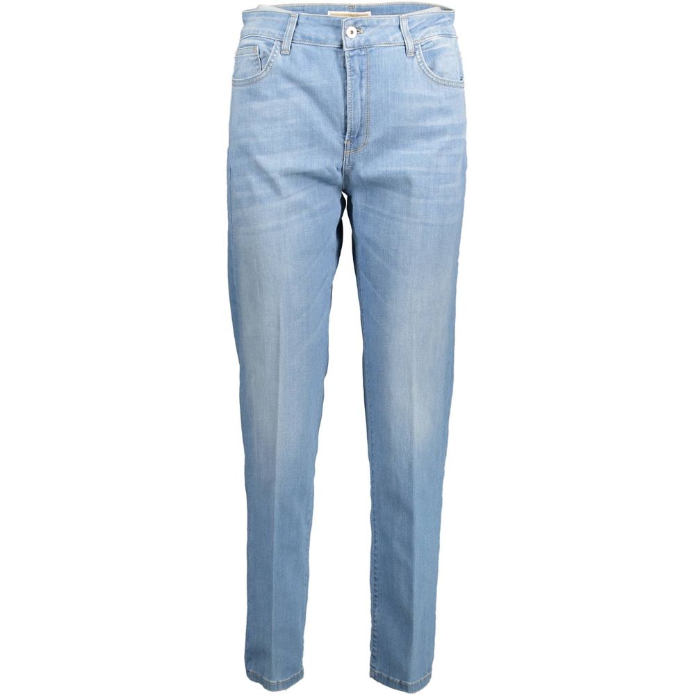 Blå bomullsjeans och byxor