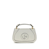 Gucci White Calf Leather Bos Taurus Handbag