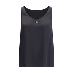 Dolce & Gabbana Black Silk Top