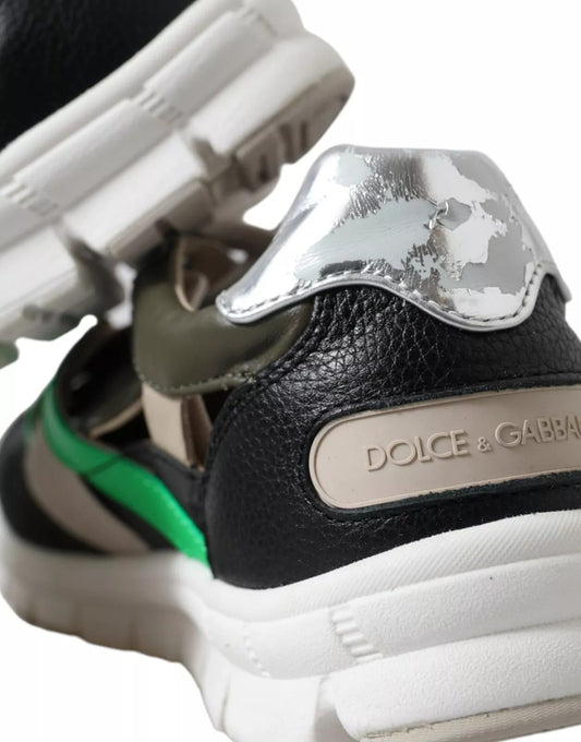 Dolce & Gabbana Sneakers Multicolor Leather Suede Shoes