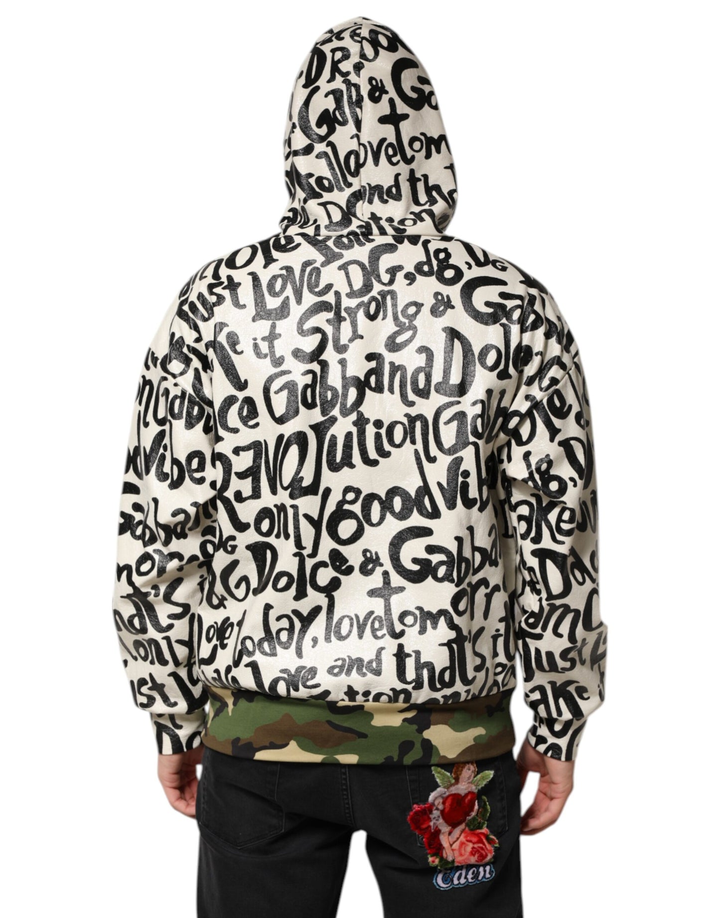 Dolce & Gabbana Flerfärgad Huva DGMania Sweatshirt Tröja
