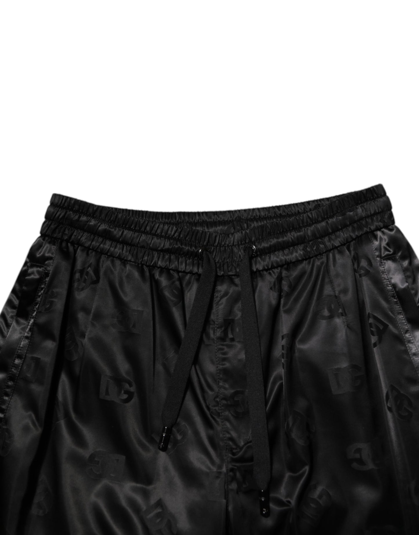 Dolce & Gabbana Svarta Logotyp DG Tryck Herr Joggingbyxor