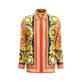 Versace Multicolor Silk Pattern Shirt