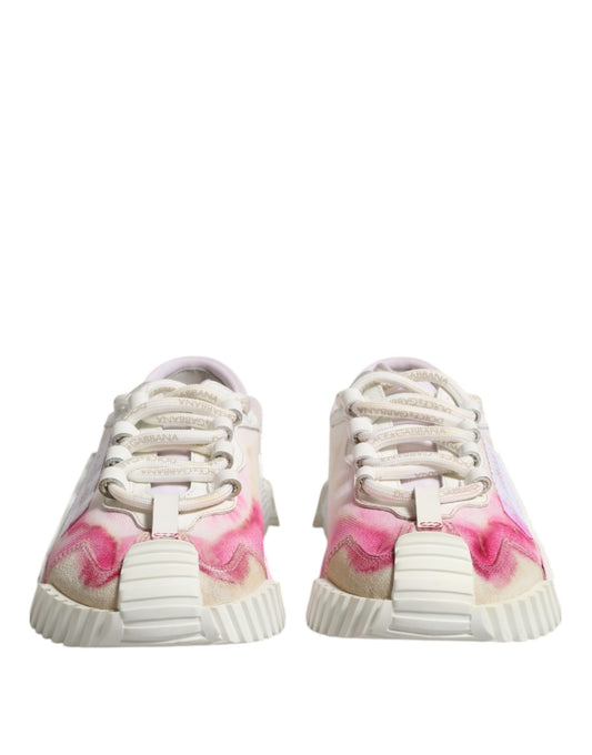 Dolce & Gabbana Hvite NS1 Lave Sneakers med Snøring
