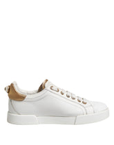 Dolce & Gabbana Vita Läder Låga Sneakers Damskor