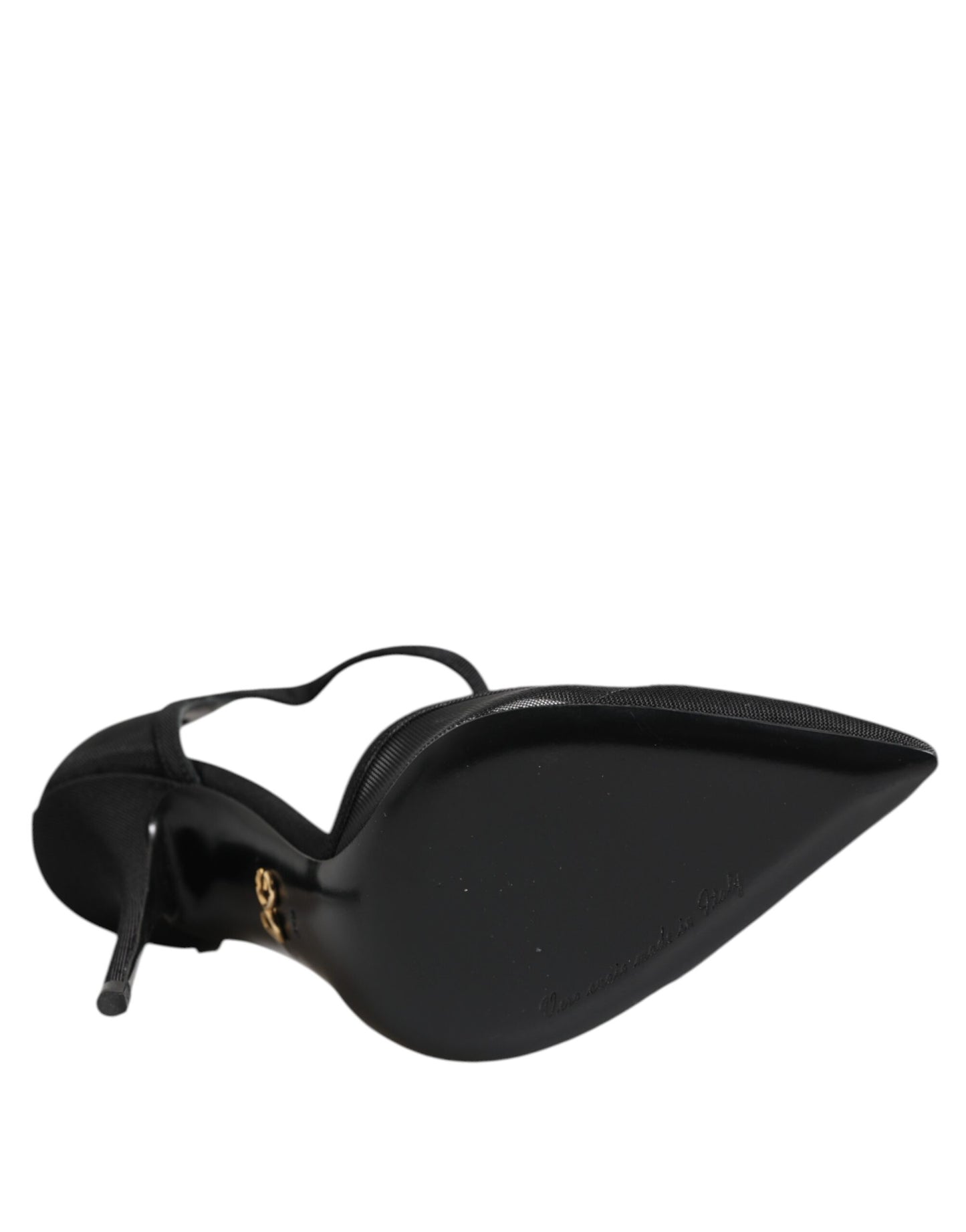 Dolce & Gabbana Svarta Mesh T-rem Stilettklackade Skor