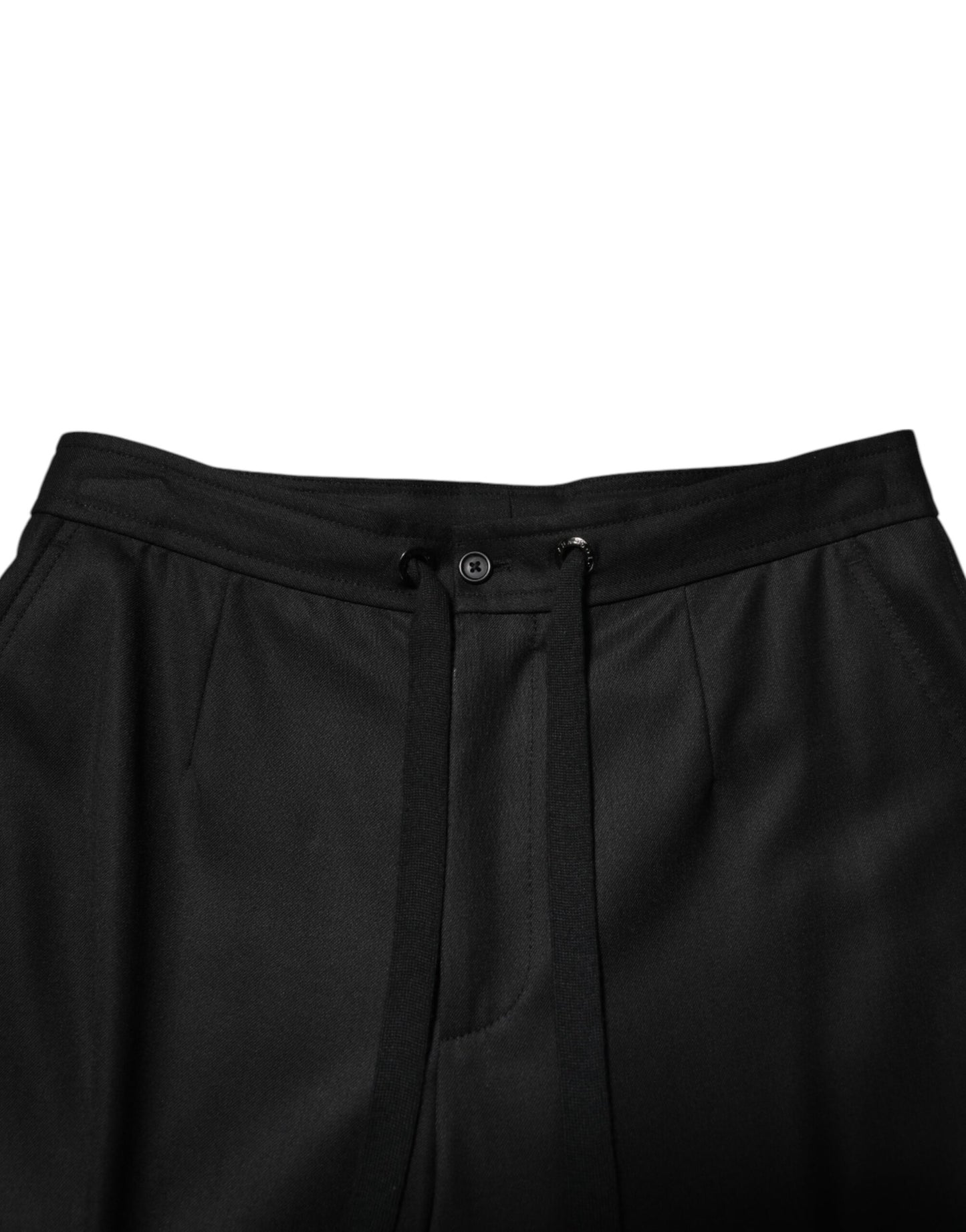 Dolce & Gabbana Solid Black Cargo Jogger Herr Träningsbyxor Byxor