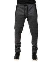 Dolce & Gabbana Gray Black Wool Blend Jogger Sweatpants Pants