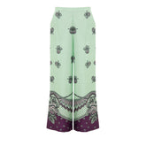 Gucci Green Silk Casual Pants