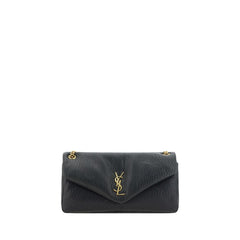 Saint Laurent Black Lamb Ovis Aries Aries Shoulder Bag