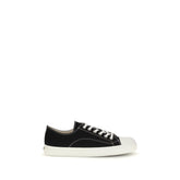 Moschino Black Cotton Low Top Sneakers