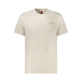Tommy Hilfiger Beige Cotton Men T-Shirt