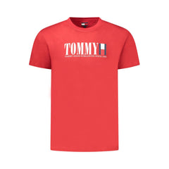 Tommy Hilfiger Red Cotton Men T-Shirt