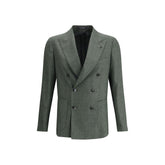 Tagliatore Green Fleece Wool Blazer