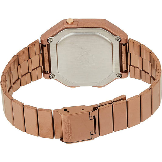 Flerfärgad klocka i rostfritt stål