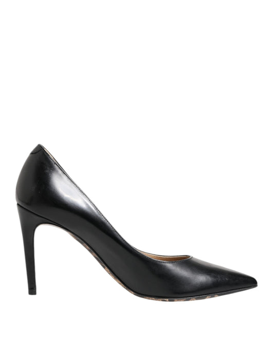 Dolce & Gabbana Svarta Kalvskinns Stilettklackade Pumps Skor
