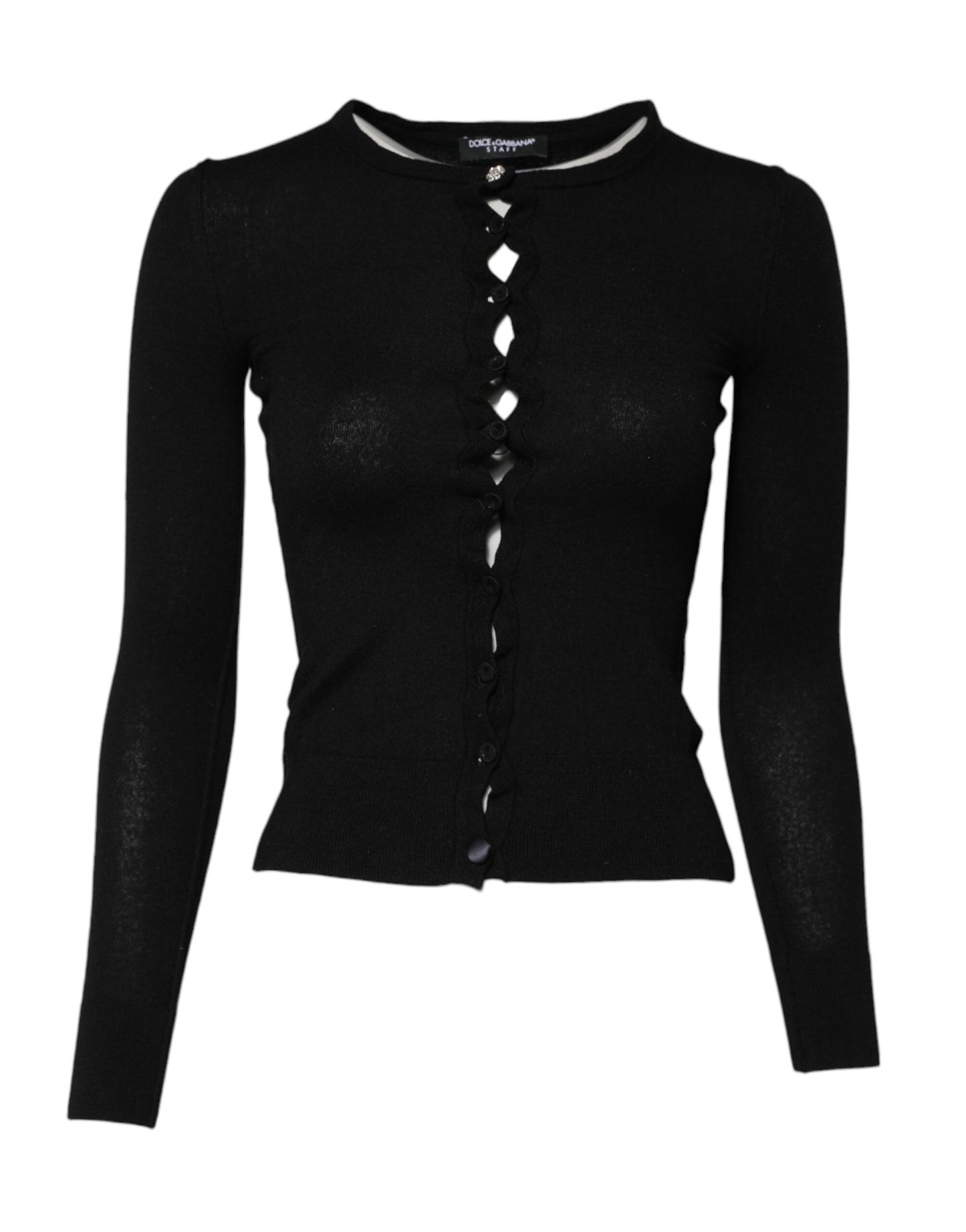 Dolce & Gabbana Svart STAFF Rundhalsad Kofta