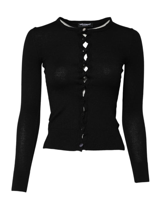 Dolce & Gabbana Svart STAFF Rundhalsad Kofta