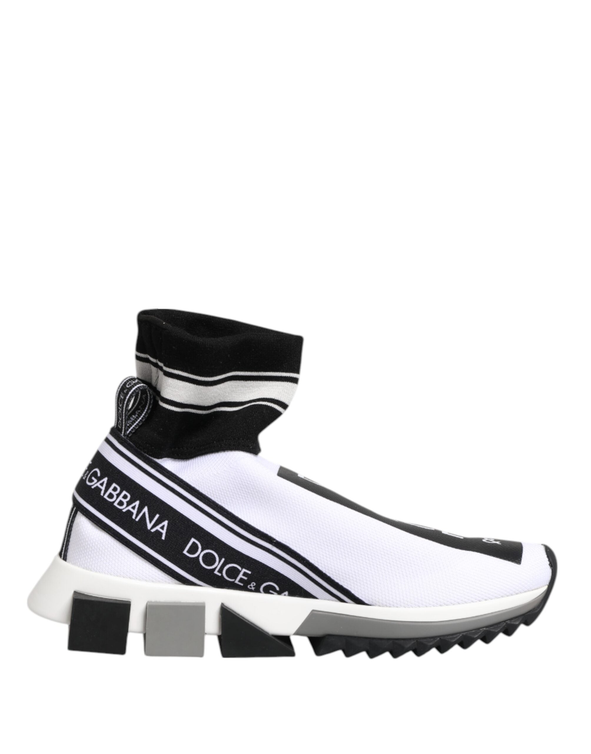 Vita Svarta Sorrento Strumpor Sneakers Skor