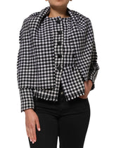 Dolce & Gabbana Multicolor Wool Monochrome Patterned Jacket