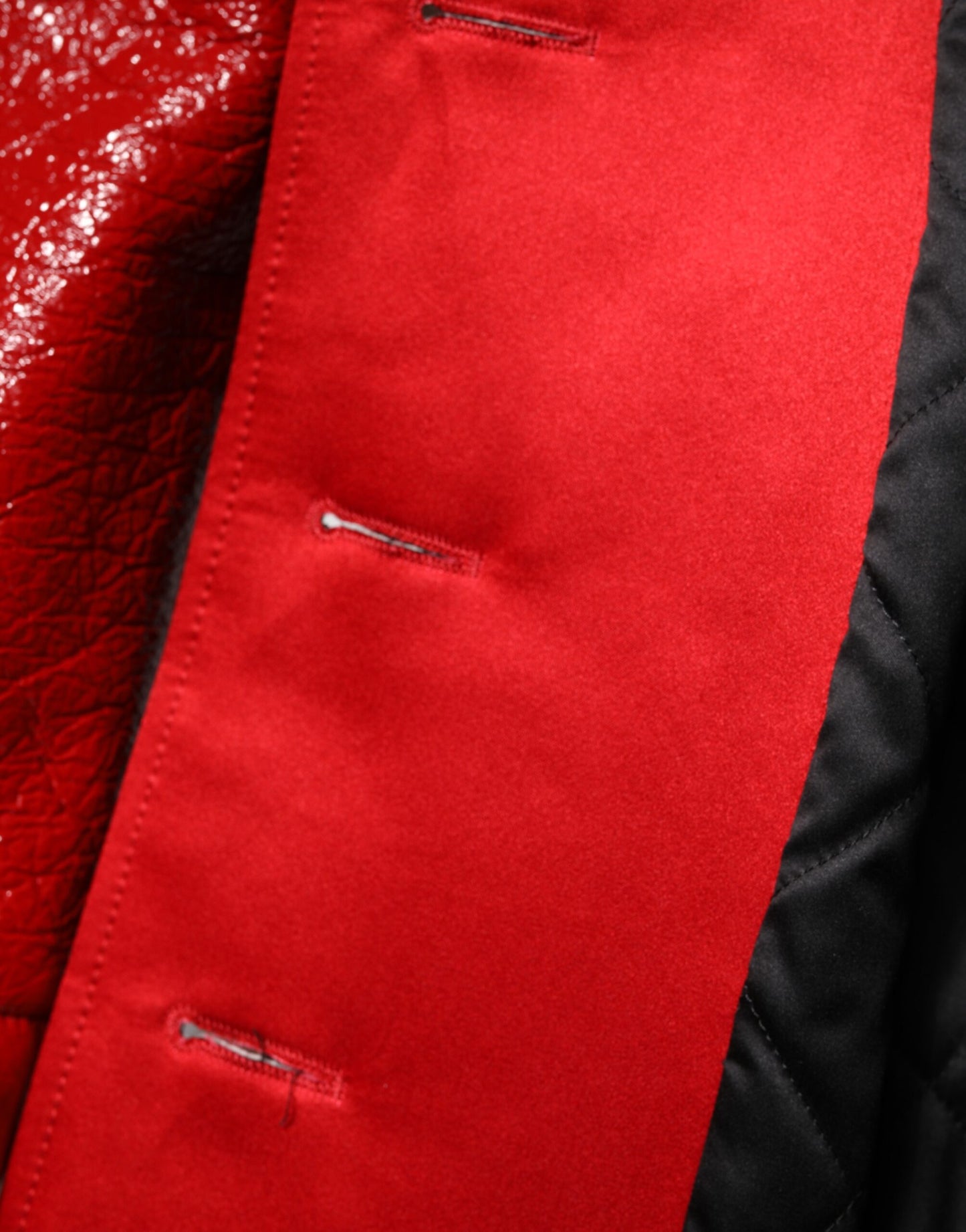 Dolce & Gabbana Röd Ull Enkelknäppt Trenchcoatjacka