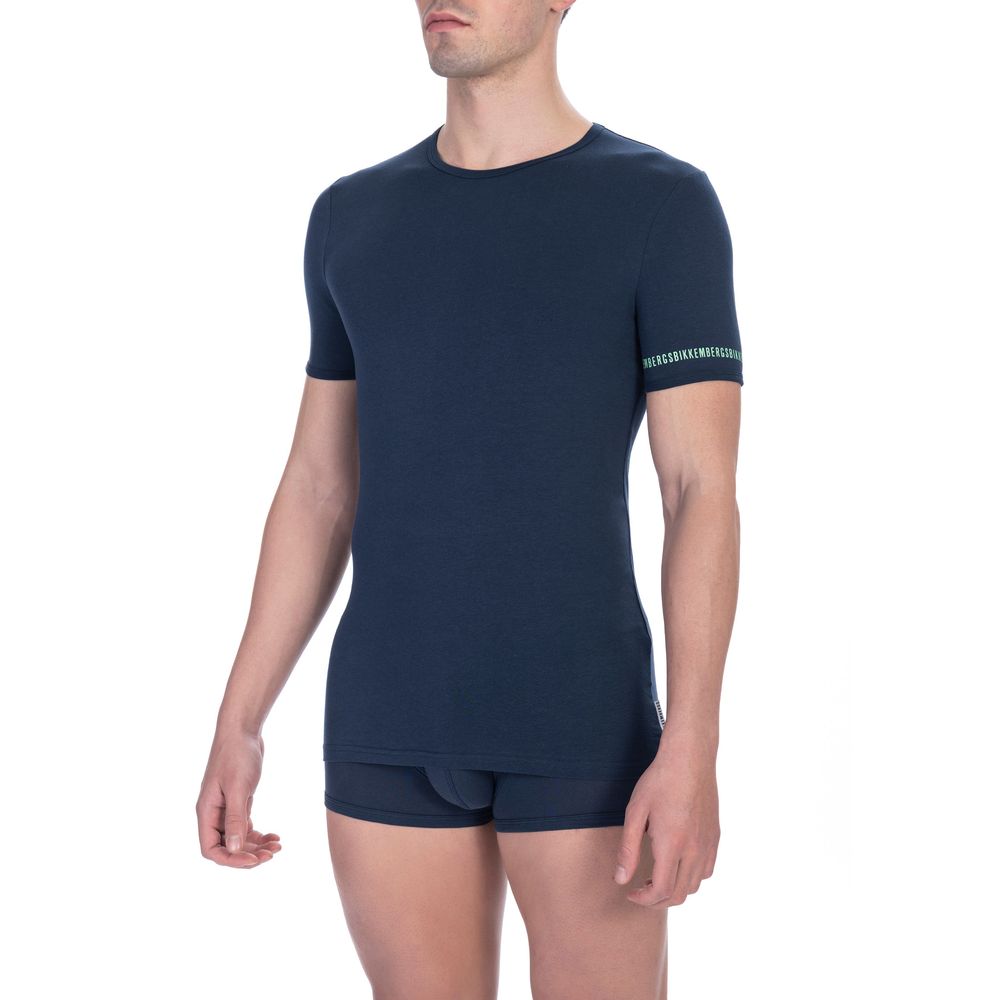 Bikkembergs svart bomulls-T-shirt för män